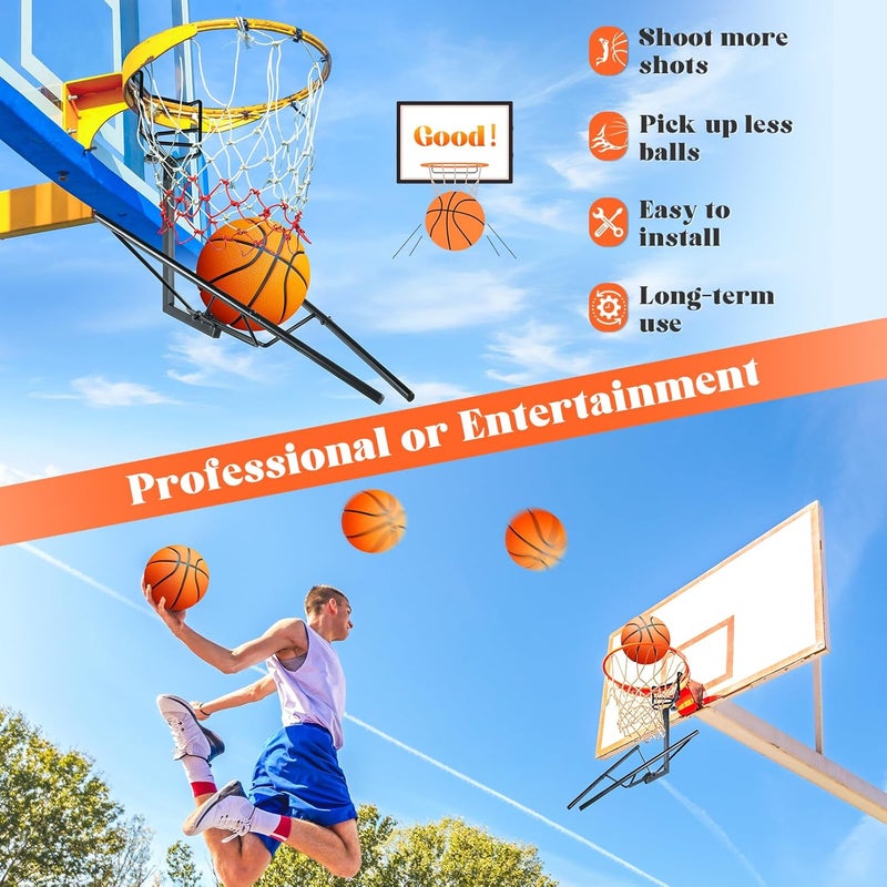 GADFISH GADFlSH Basketball Retum Atachment, Heawy Duty Basketball Rebounder Accessories, Durable Basket Ball, BallReturnTraining Gear Stuff for Most Basketball Hoop(Small) - Image 4